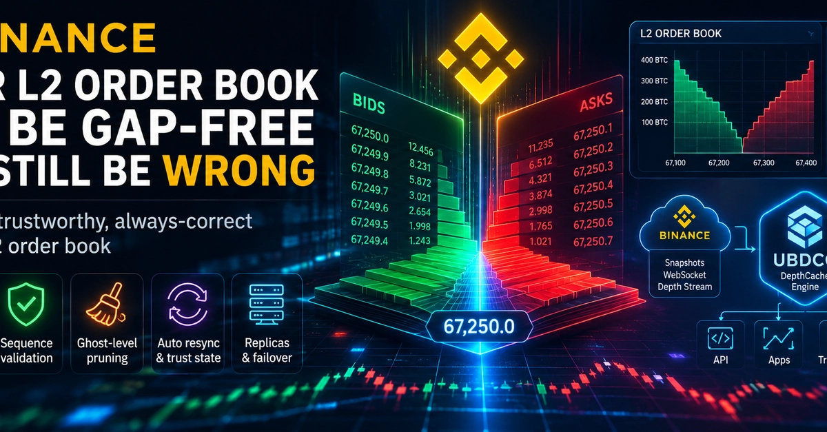 Your Binance L2 Order Book Can Be Gap-Free and Still Be Wrong