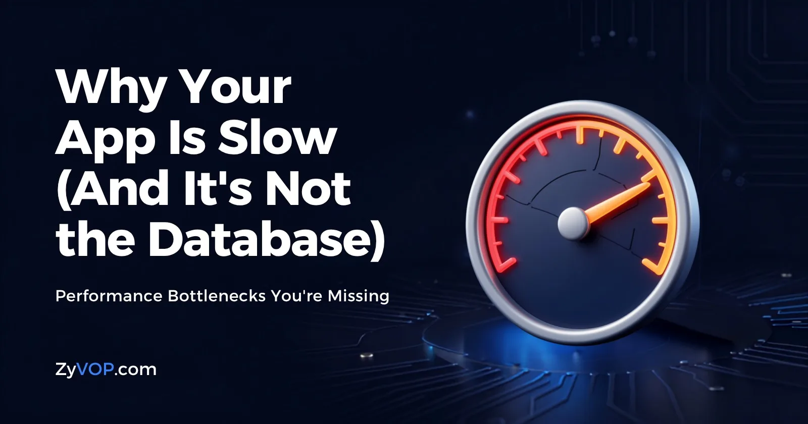 Why Your App Is Slow (And It's Not the Database)
