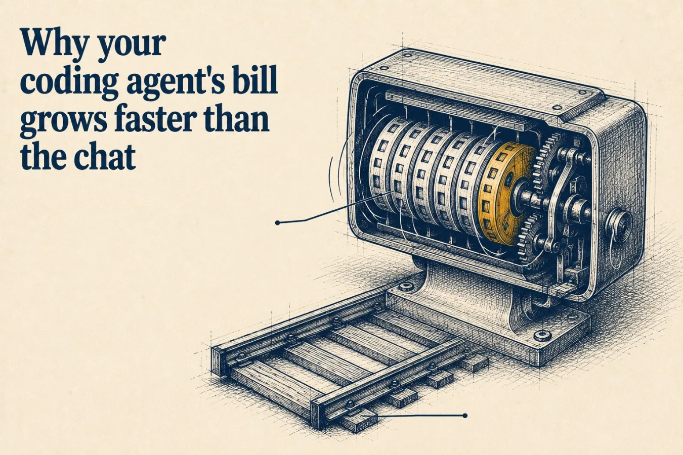 Why your coding agent's bill grows faster than the chat