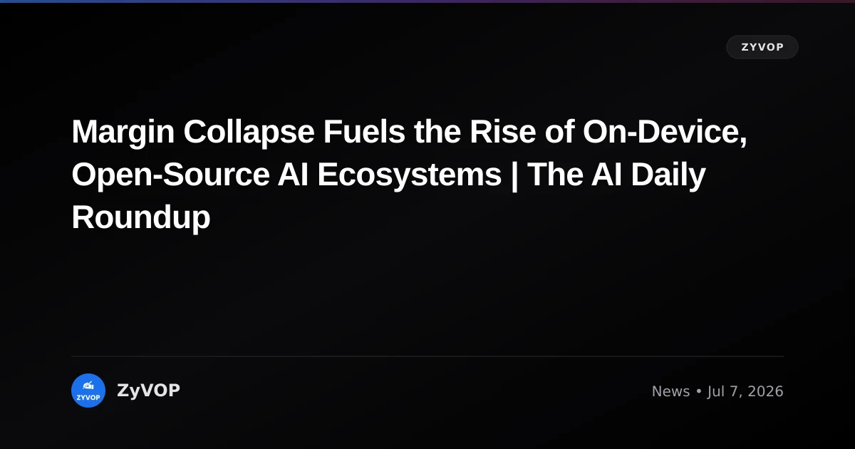 Margin Collapse Fuels the Rise of On‑Device, Open‑Source AI Ecosystems | The AI Daily Roundup