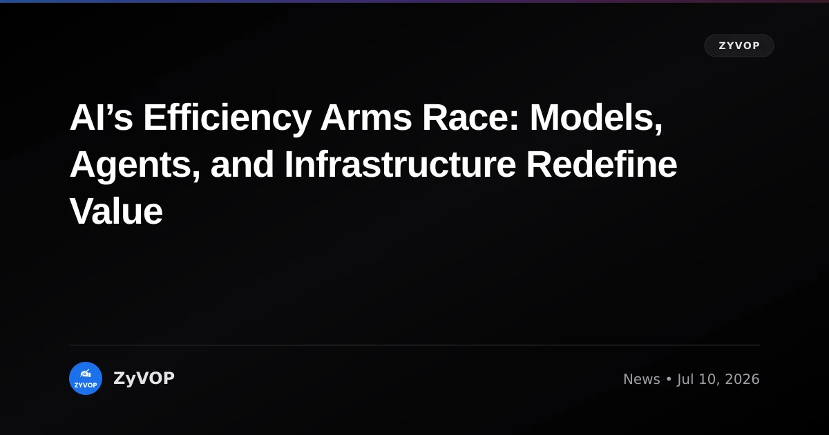 AI’s Efficiency Arms Race: Models, Agents, and Infrastructure Redefine Value
