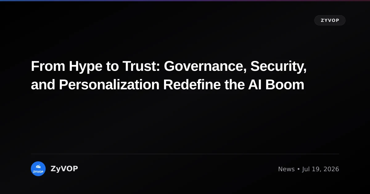 From Hype to Trust: Governance, Security, and Personalization Redefine the AI Boom