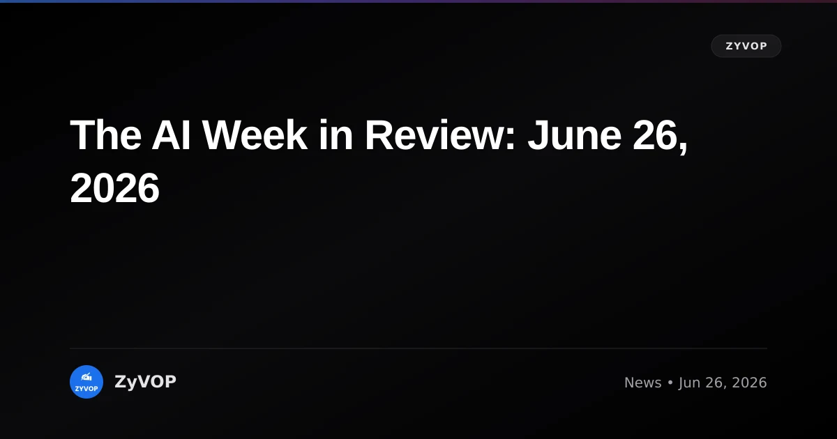 The AI Week in Review: June 26, 2026