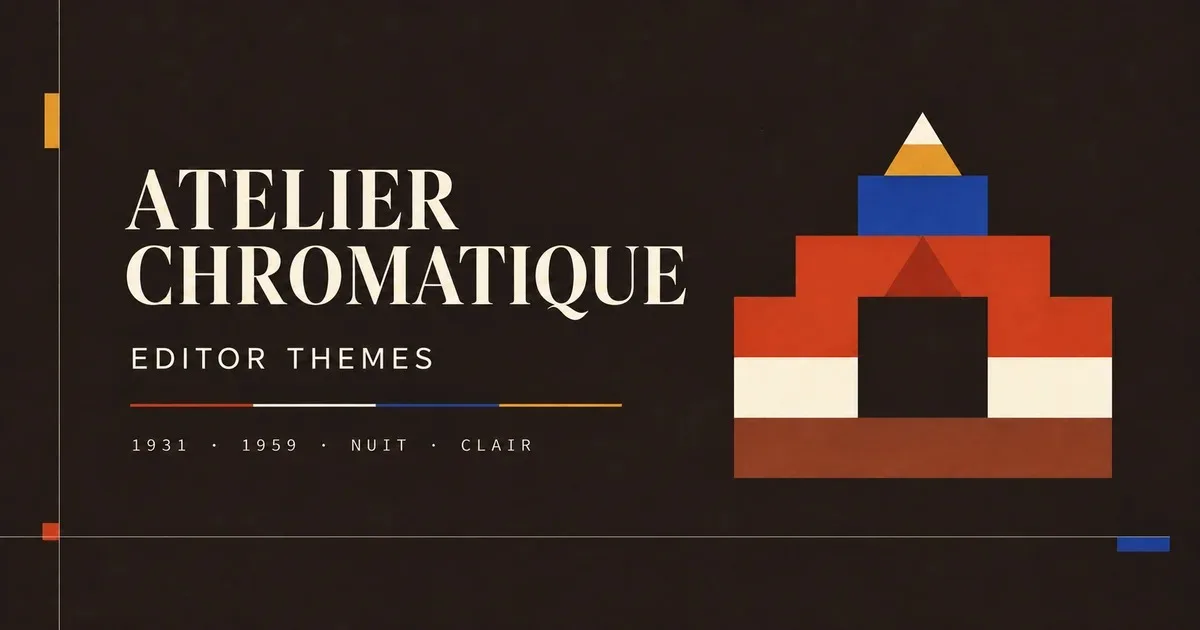 Atelier Chromatique: What Architecture Can Teach a Code Editor