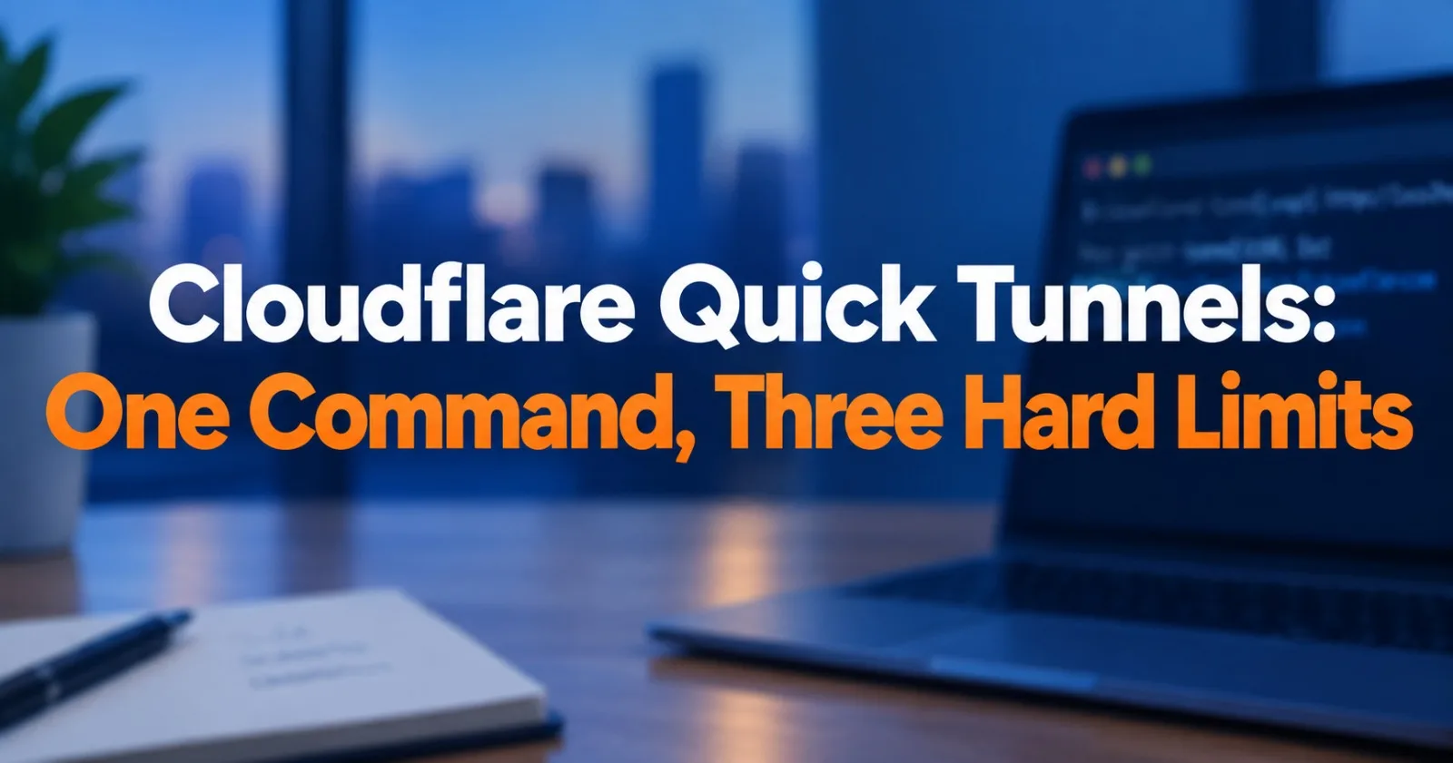 Cloudflare Quick Tunnels: One Command, Three Hard Limits