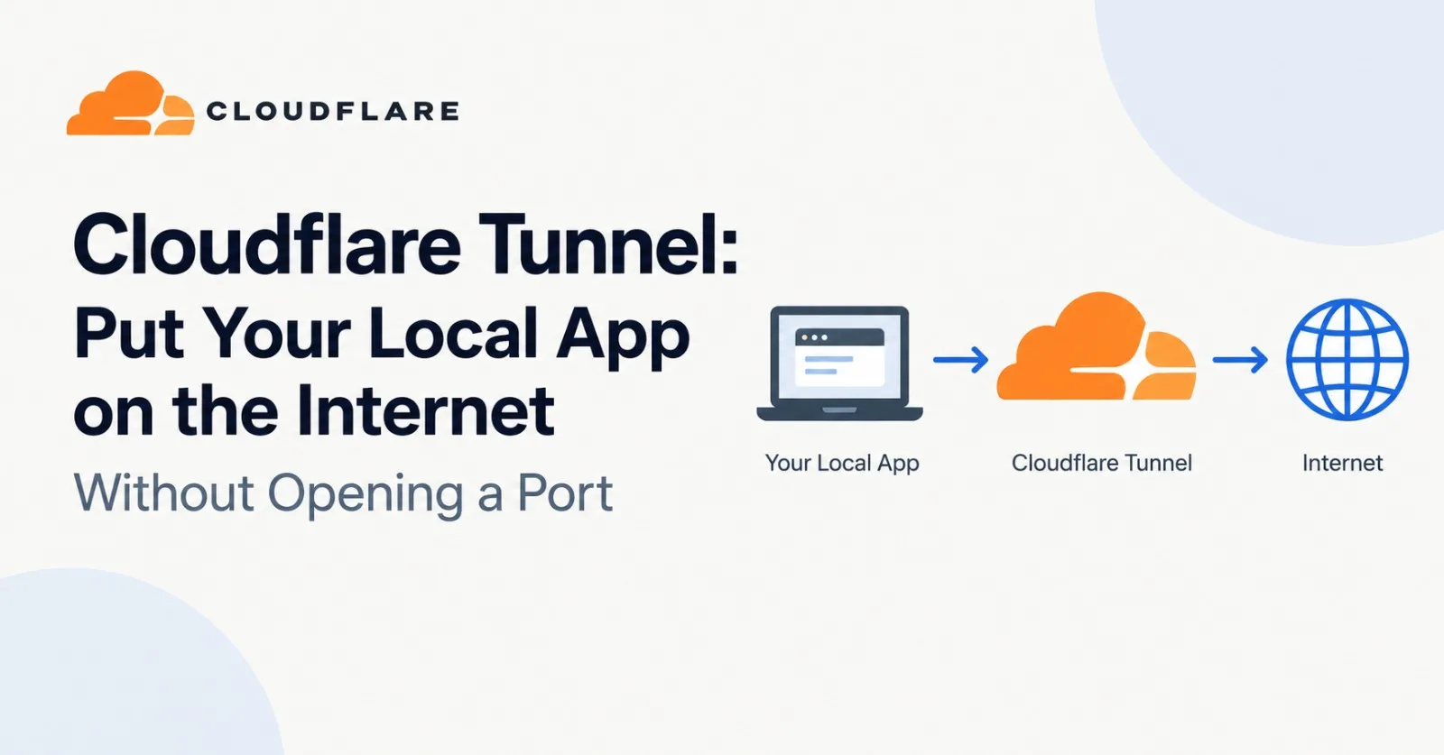 Cloudflare Tunnel: Put Your Local App on the Internet Without Opening a Port