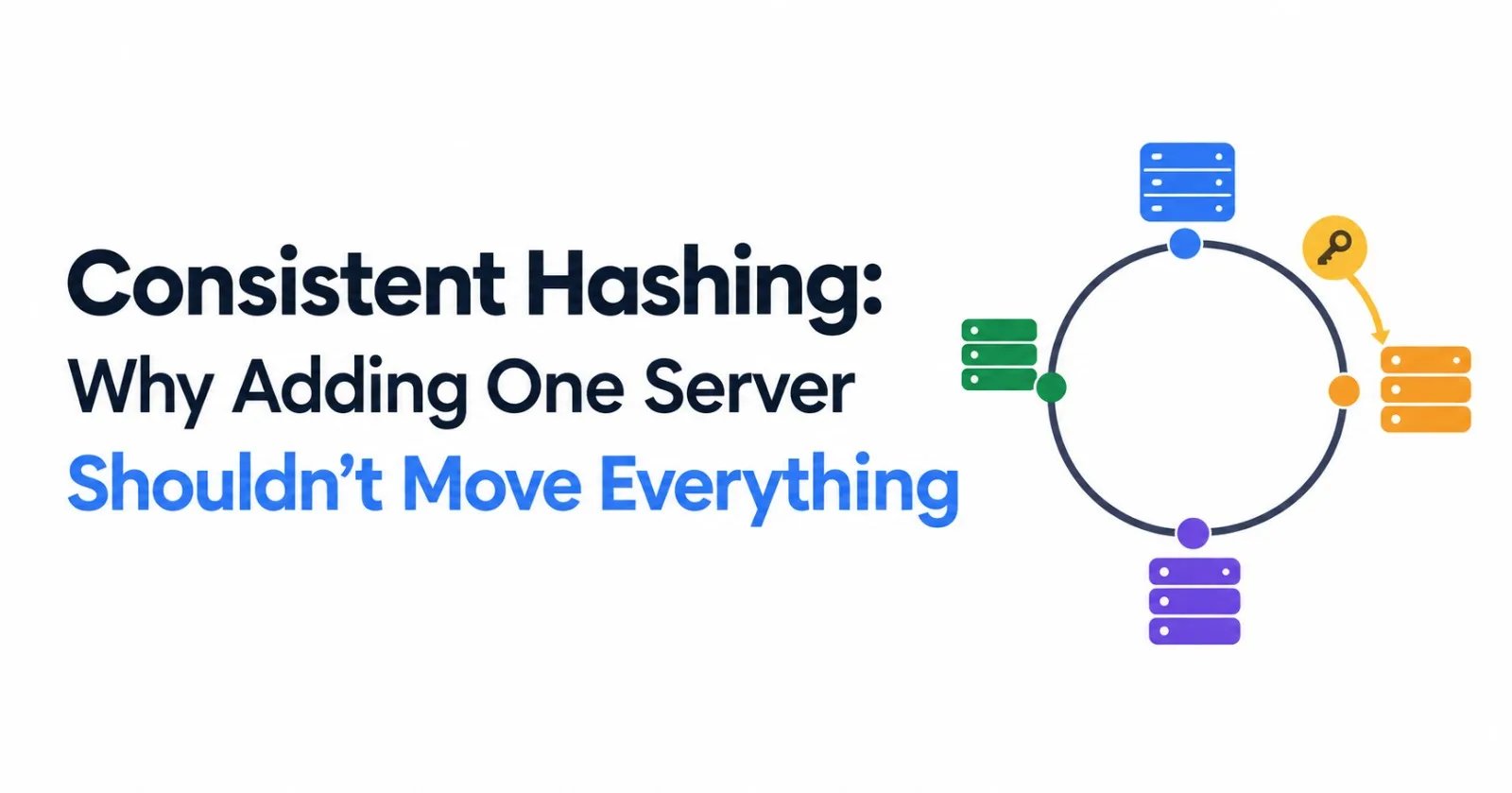 Consistent Hashing: Why Adding One Server Shouldn't Move Everything