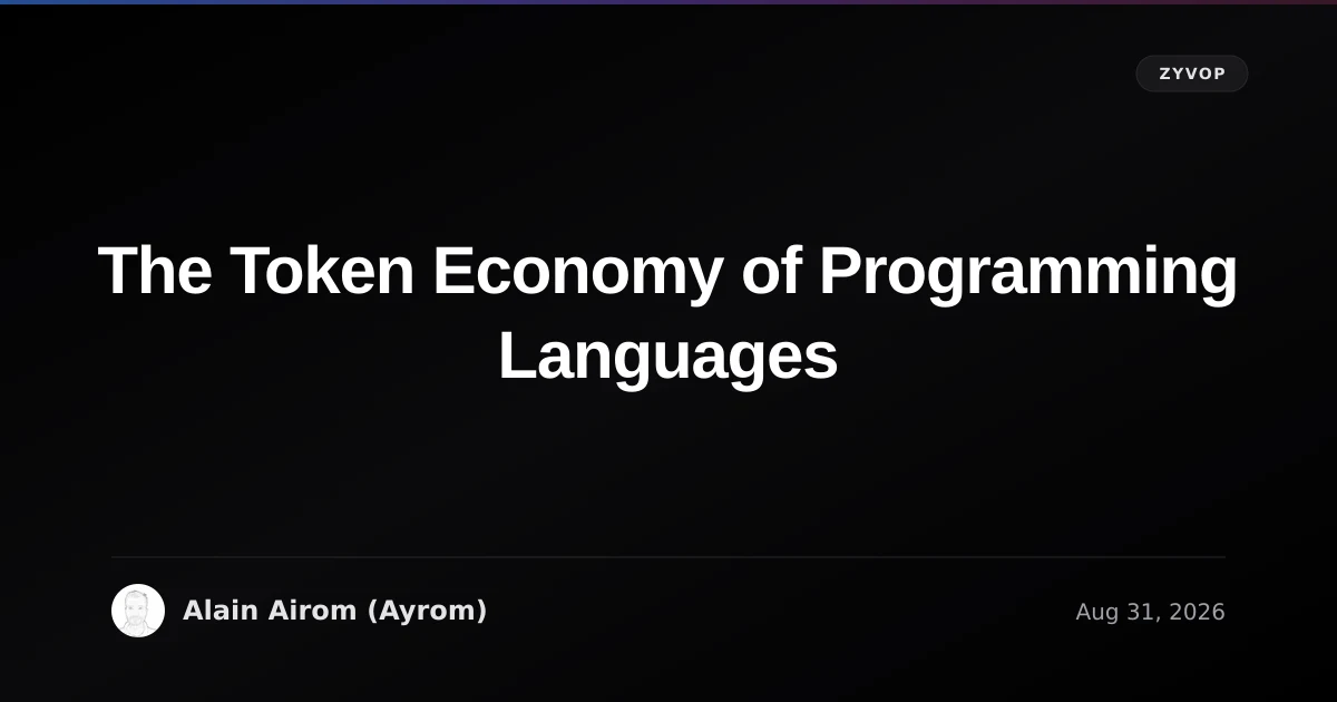 The Token Economy of Programming Languages