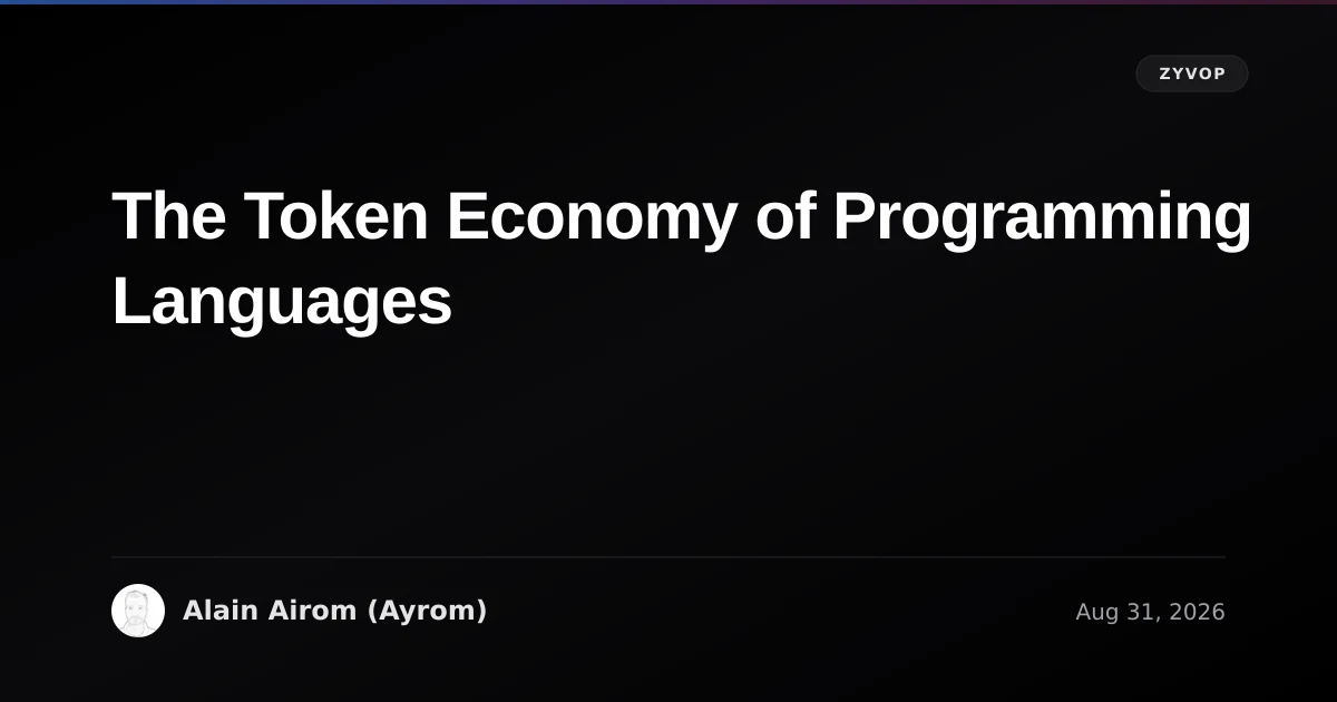 The Token Economy of Programming Languages