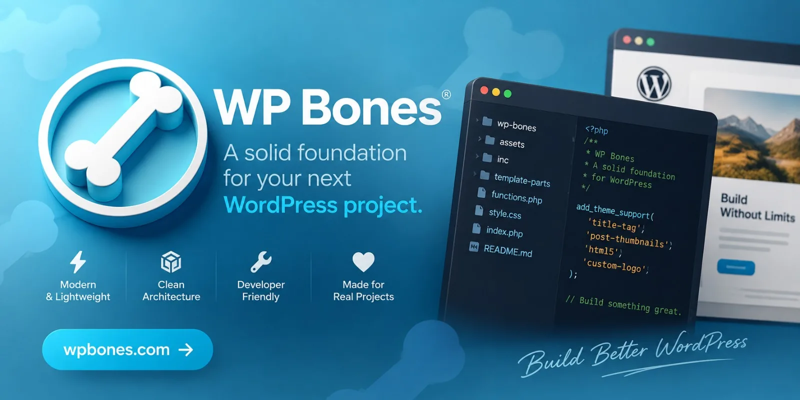 WP Bones 3.0 — when your plugin says nothing